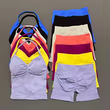 Halter-Style Camisole with Matching Shorts (Assorted Colors) view 2