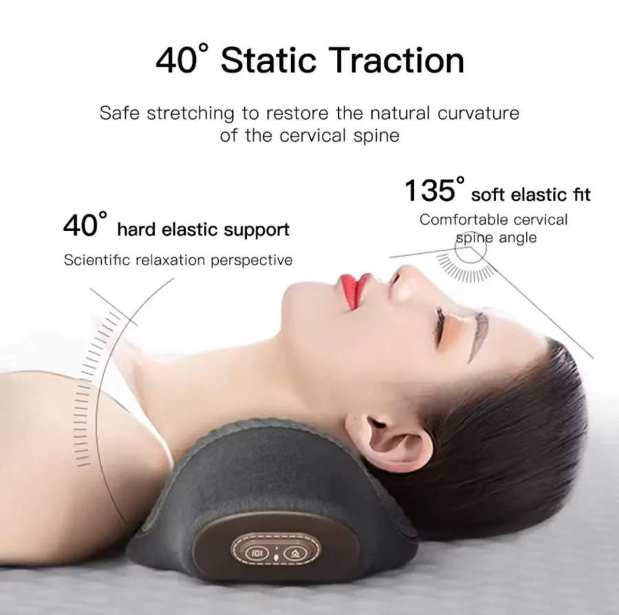 Neck Massager with Hot Compress and Cervical Traction view 4
