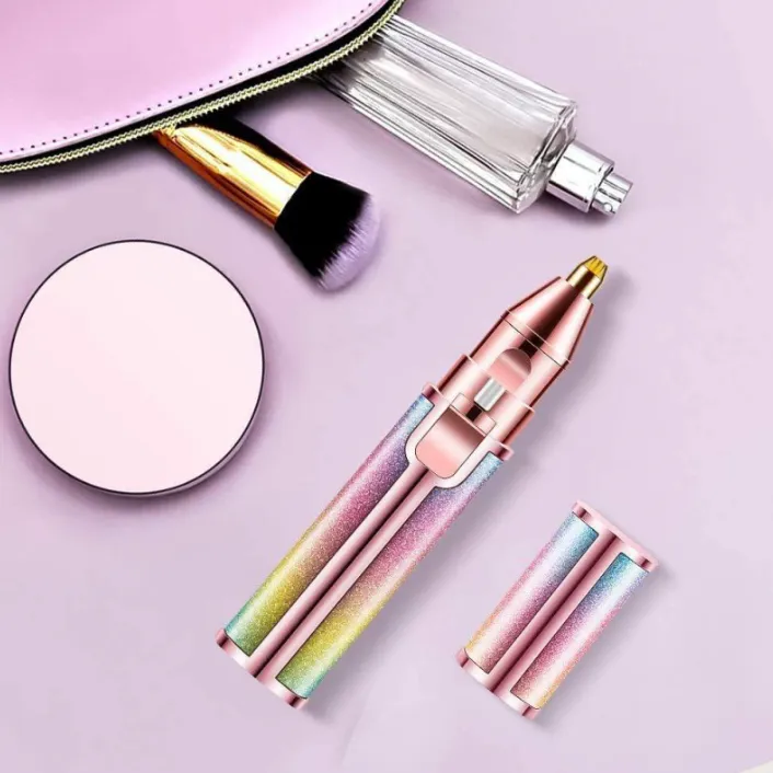 Rechargeable Eyebrow Trimmer — Rainbow Glitter view 3