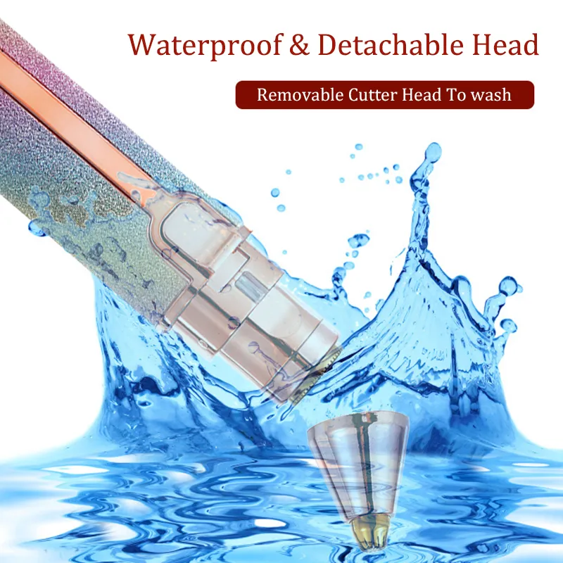 Rechargeable Eyebrow Trimmer — Rainbow Glitter view 4