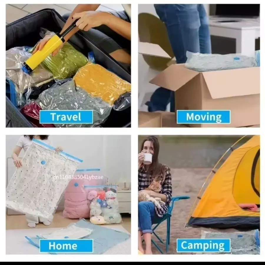 Vacuum Storage Bags with Zipper Seal and Air Valve view 5