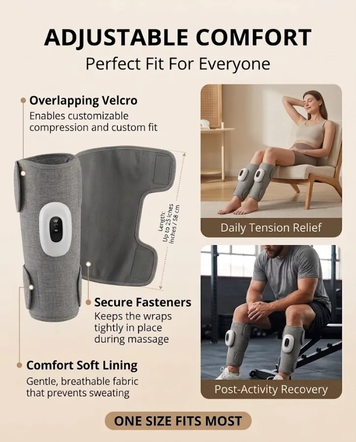 Cordless Air Pressure Leg Massager view 1