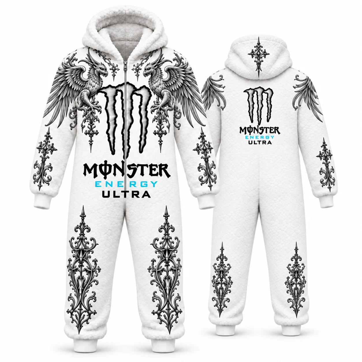 Monster Energy Ultra Graphic Plush Loungewear Onesie