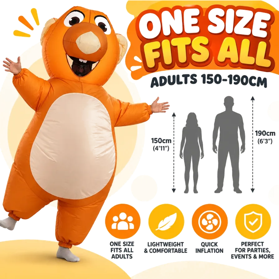 Inflatable Cartoon Rat Costume view 2