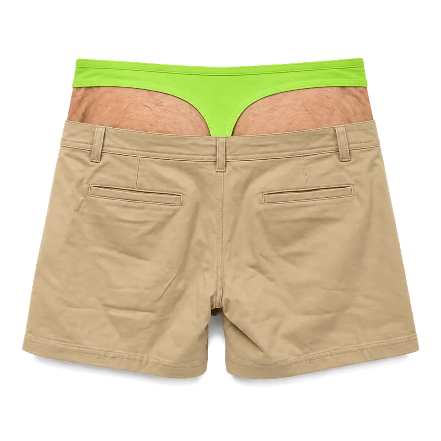 ForeCheeks™ Thong Illusion Shorts view 1