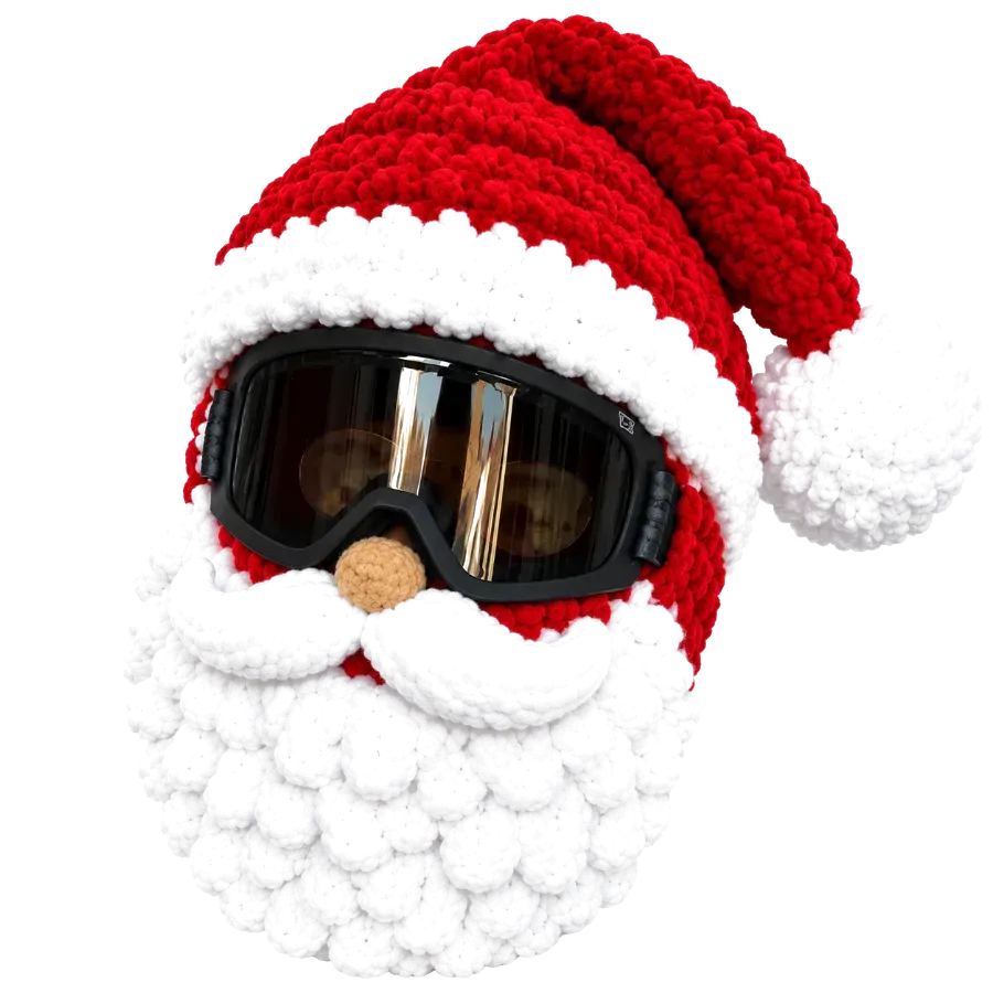 Slope Stitches™ Santa Ski Beanie view 1