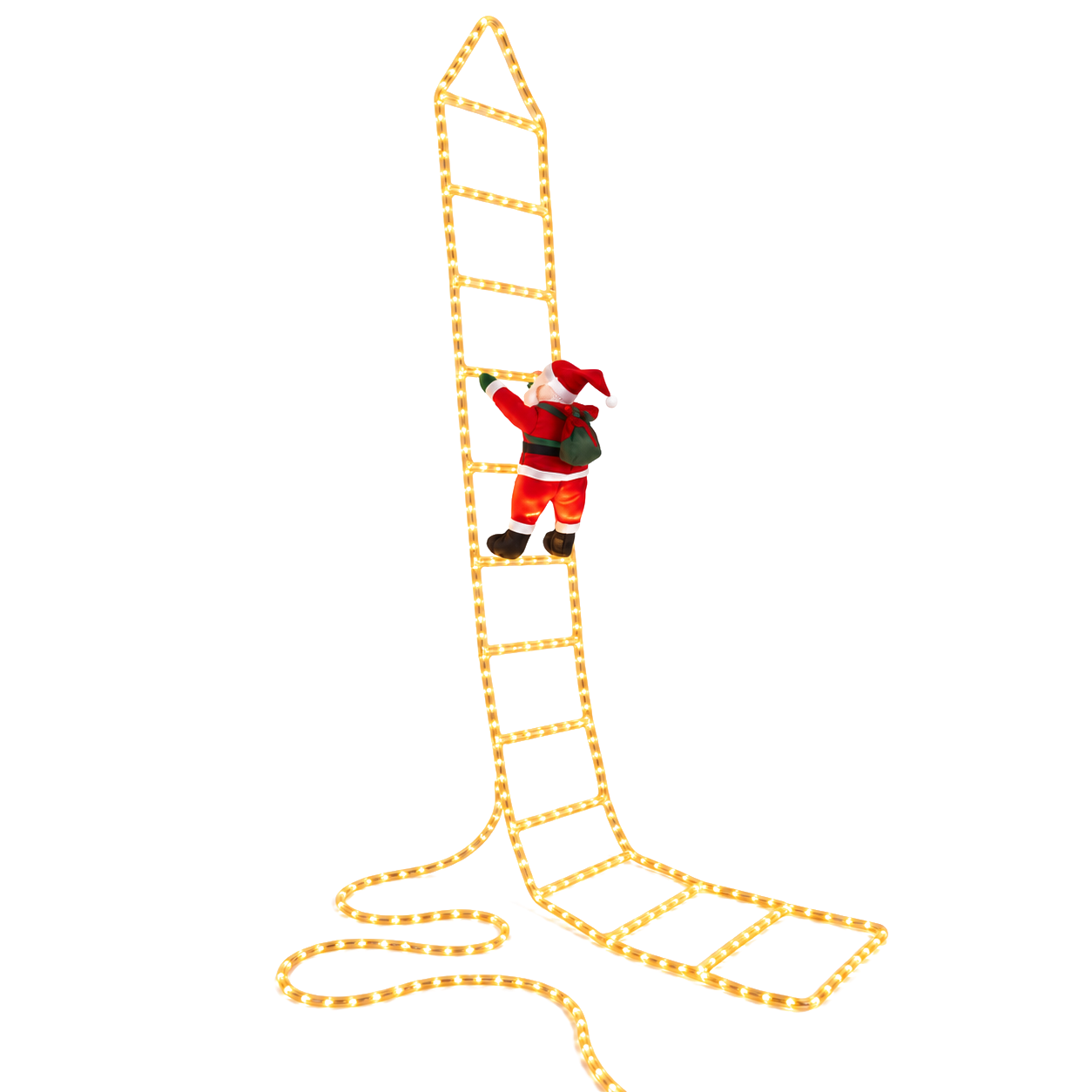 Jolly Treeβ’ Santa LED Ladder Decoration