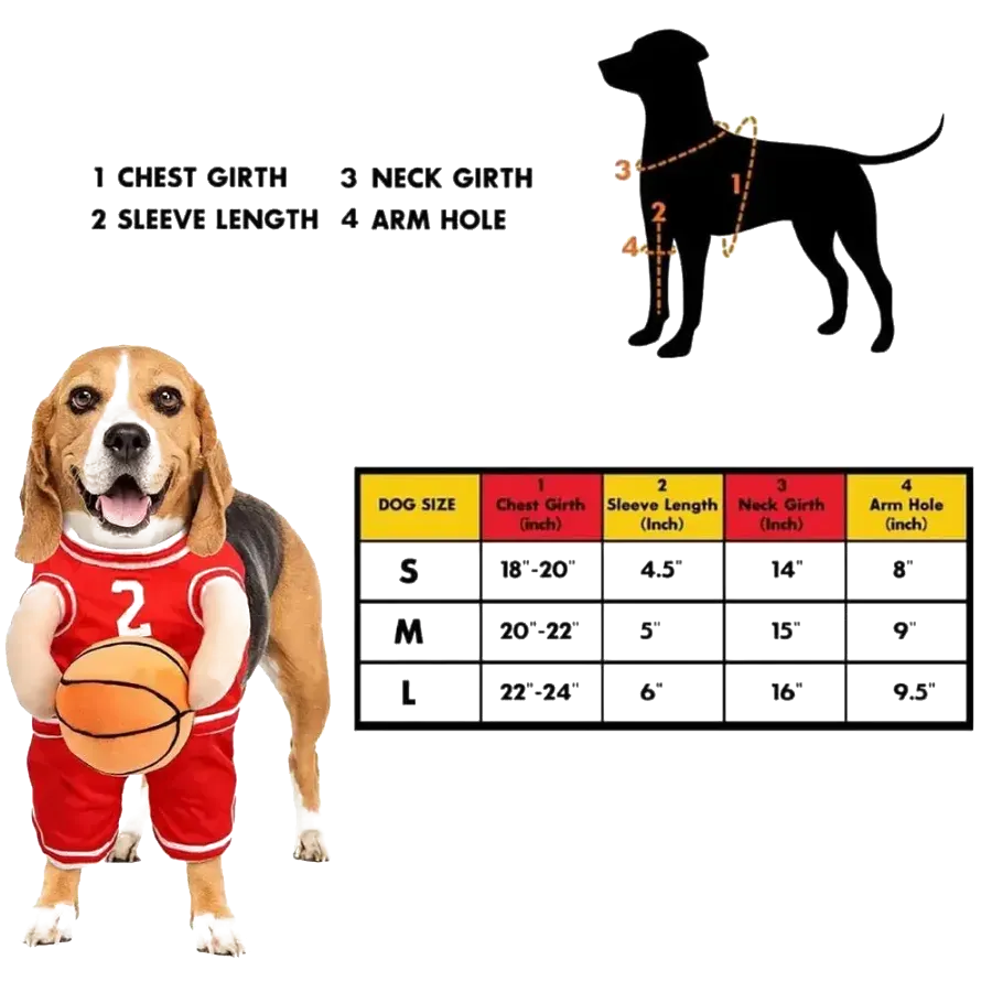 Hoop Hound Dog Basketball Costume view 2