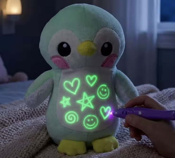 Interactive Glow-Art Plush: Draw & See Your Creations Shine!