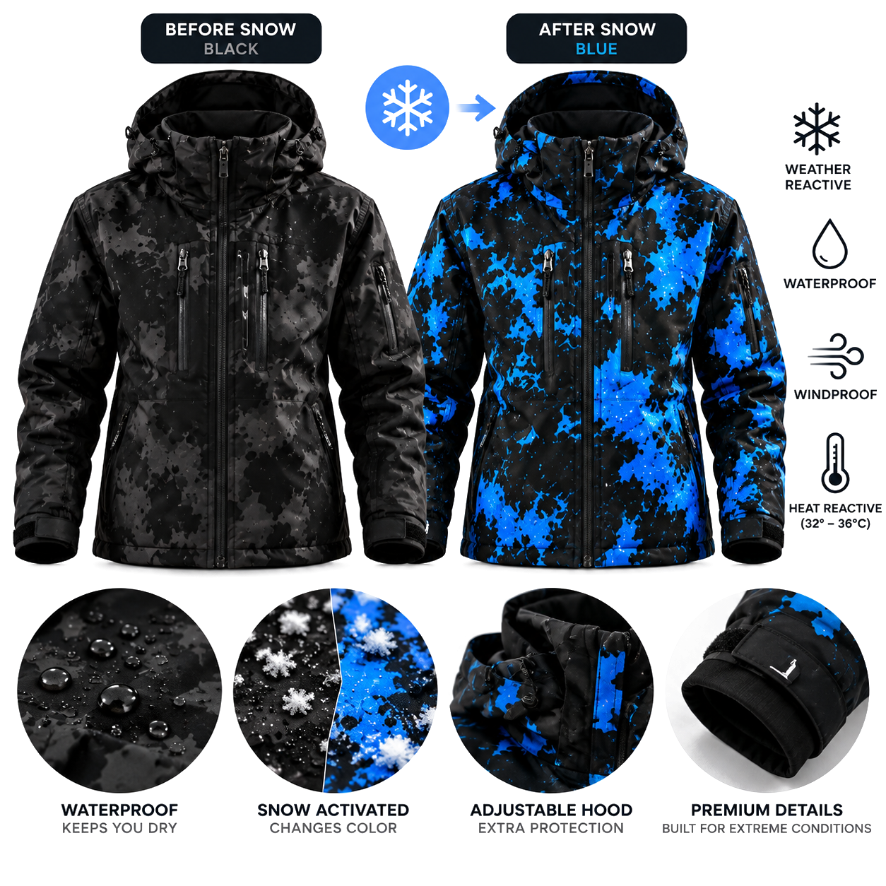 SnowShift™ Color-Changing Winter Jacket