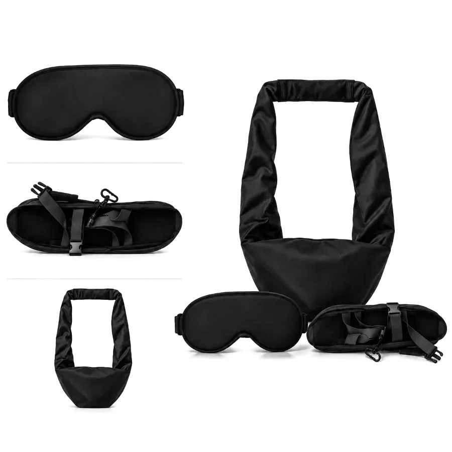 CloudRest Flight Sleep Set - Sleep Mask, Head Rest & Arm Wrap view 1