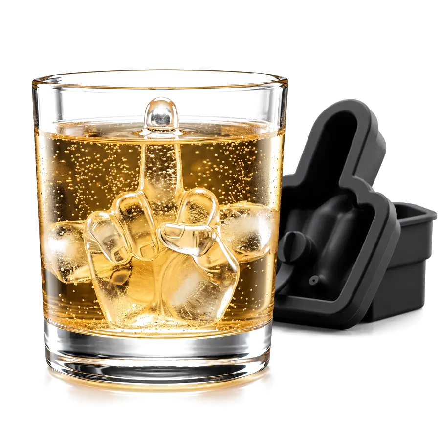 Middle Finger Ice Mold view 1