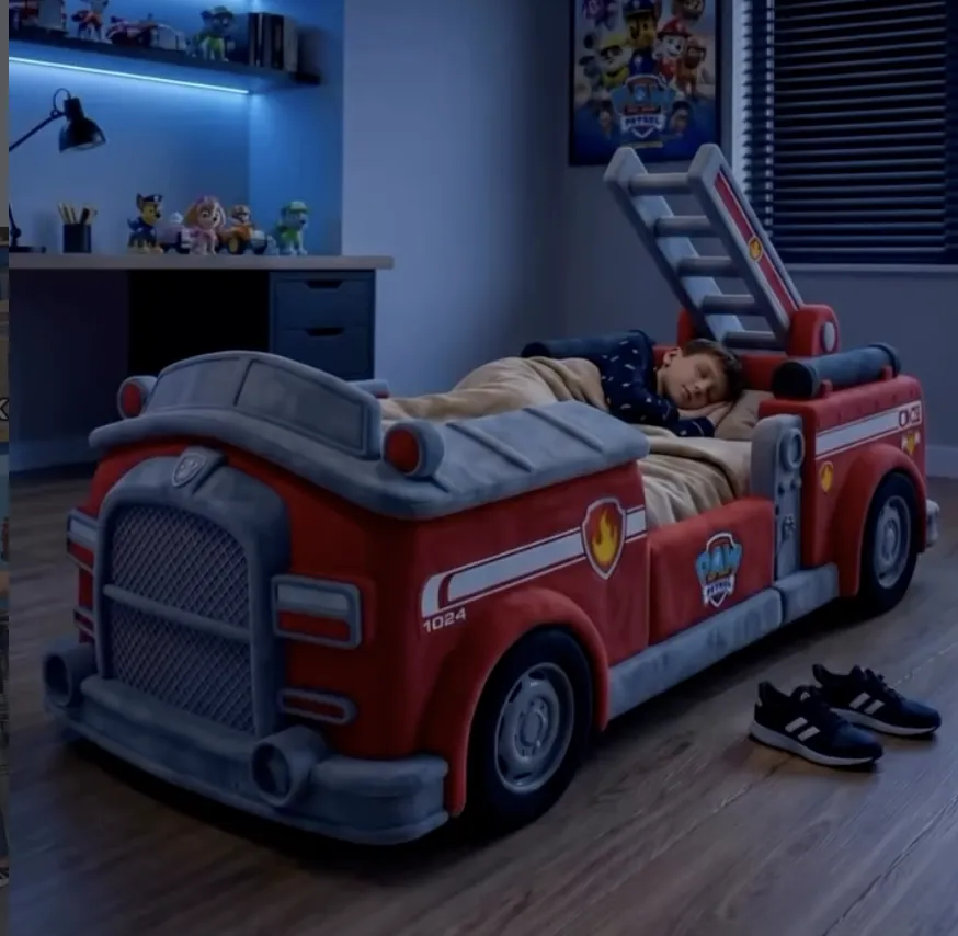 Paw Patrol Fire Truck Bed view 1
