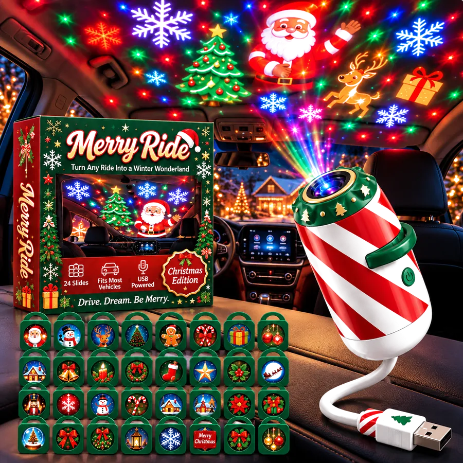 MerryGlow™ Christmas Car Projector view 2